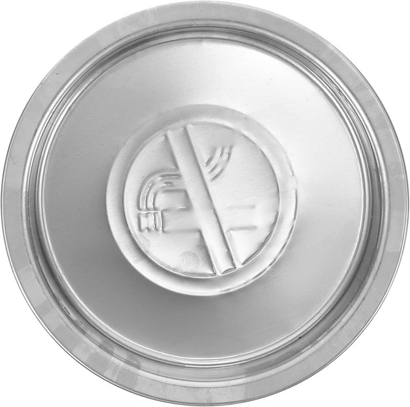 ملحق منفضة سجائر من الفولاذ المقاوم للصدأ لسلة المهملات للاستخدام الخارجي في الفناء - Image 1